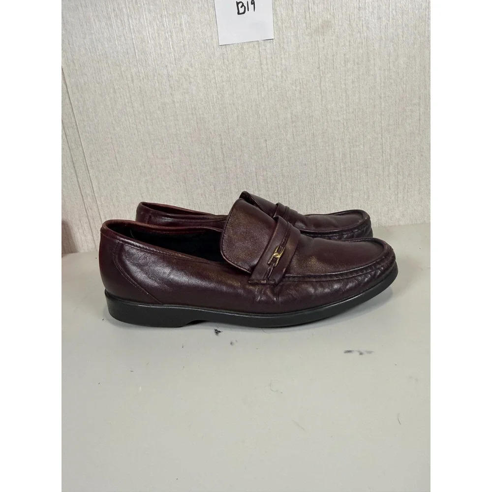 Hush puppies men loafers size 11 leather brown‎